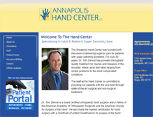 Tablet Screenshot of annapolishandcenter.com